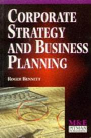 Front cover of Corporate Strategy & Business Planning (M & E Handbook) by Roger Bennett