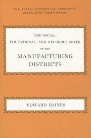 Front cover of Social, Educational and the Relic State (Social History of Education) by Edward Baines