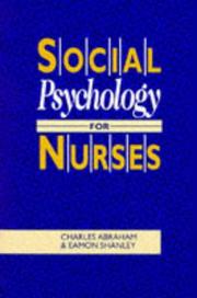 Cover of Social psychology for nurses by Charles Abraham