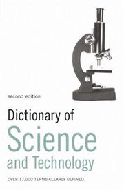 Cover of Dictionary of Science and Technology (Reference) by Adam and Charles Black (Firm)
