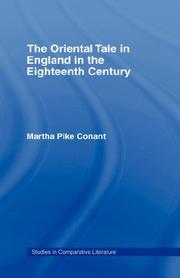 Front cover of The Oriental Tale in England in the Eighteenth Century (Columbia University Studies in Comparative Literature) by Arthur P Conant