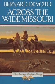 Cover of Across the wide Missouri by Bernard Augustine De Voto