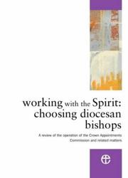 Front cover of Working with the Spirit: Choosing Diocesan Bishops by Unknown