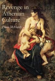 Front cover of Revenge in Athenian culture by Fiona McHardy