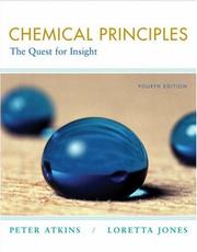 Front cover of Chemical principles by Peter W. Atkins