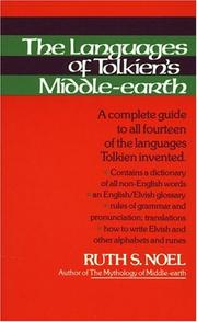 Front cover of The Languages of Tolkien's Middle-earth by Ruth S. Noel