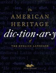 Cover of The American Heritage dictionary of the English language by American Heritage