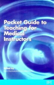 Front cover of The pocket guide to teaching for medical instructors by Advanced Life Support Group