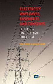 Front cover of Electricity Wayleaves, Easements and Consents by Gary O'Brien