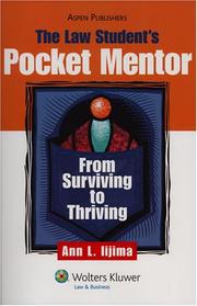 Front cover of The Law Student's Pocket Mentor by Ann L. Iijima