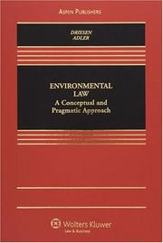 Cover of Environmental law by David M. Driesen