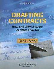 Cover of Drafting Contracts by Tina L. Stark
