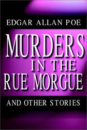 Front cover of Murders in the Rue Morgue and Other Stories (Descent Into the Maelstrom / Mask of the Red Death / Murders in the Rue Morgue / Purloined Letter / Raven / Thousand-and-Second Tale of Scheherazade) by Edgar Allan Poe