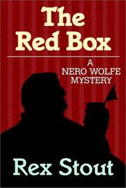 Cover of The red box by Rex Stout