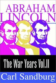 Front cover of Abraham Lincoln by Carl Sandburg
