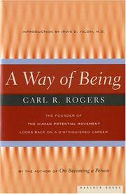 Cover of A way of being by Rogers, Carl R.