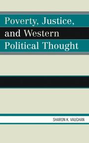 Front cover of Poverty, Justice, and Western Political Thought by Sharon K. Vaughan