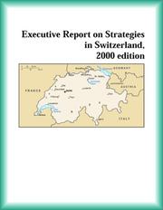 Front cover of Executive Report on Strategies in Switzerland, 2000 edition (Strategic Planning Series) by Switzerland Research Group