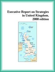 Front cover of Executive Report on Strategies in United Kingdom, 2000 edition (Strategic Planning Series) by United Kingdom Research Group
