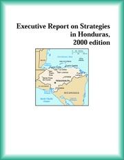 Front cover of Executive Report on Strategies in Honduras, 2000 edition (Strategic Planning Series) by Honduras Research Group