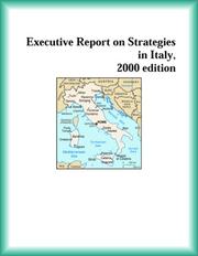 Front cover of Executive Report on Strategies in Italy, 2000 edition (Strategic Planning Series) by Italy Research Group