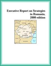 Front cover of Executive Report on Strategies in Romania, 2000 edition (Strategic Planning Series) by Romania Research Group