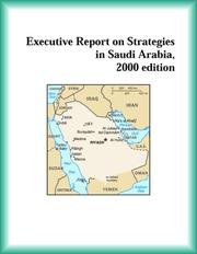 Front cover of Executive Report on Strategies in Saudi Arabia, 2000 edition (Strategic Planning Series) by Saudi Arabia Research Group