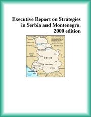 Front cover of Executive Report on Strategies in Serbia and Montenegro, 2000 edition (Strategic Planning Series) by The Serbia and Montenegro Research Group