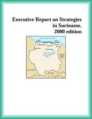 Front cover of Executive Report on Strategies in Suriname, 2000 edition (Strategic Planning Series) by The Suriname Research Group