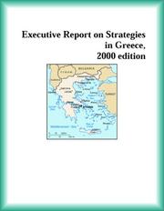 Front cover of Executive Report on Strategies in Greece, 2000 edition (Strategic Planning Series) by The Greece Research Group