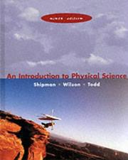 Cover of An introduction to physical science by James T. Shipman