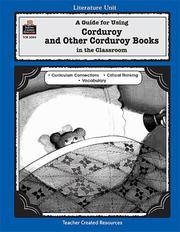 Cover of A Guide for Using Corduroy Series in the Classroom (Literature Units) by Susan Onion