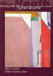 Front cover of Heath Introduction to Literature by Alice Landy