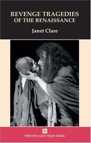 Cover of Revenge Tragedies of the Renaissance by Janet Clare
