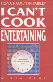 Front cover of I Can't Cook by Fiona Hamilton-Fairley