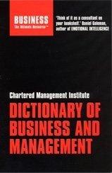 Front cover of Cmi Dictionary of Business and Management (Business the Ultimate Resource) by Jonathan Glasspool