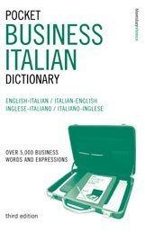 Front cover of Pocket Business Italian Dictionary by Kathy Rooney