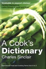 Cover of A Cook's Dictionary by Charles Sinclair