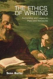 Front cover of The Ethics of Writing by Sean Burke
