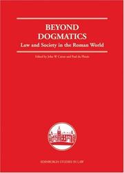 Cover of Beyond dogmatics by John W. Cairns