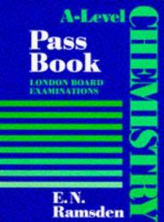Front cover of A-level chemistry pass book by Cecil Woodward
