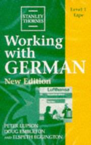 Cover of Working With German Level 1 by Peter Lupson