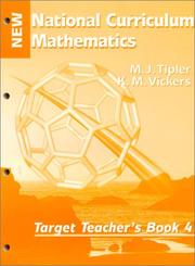 Cover of New National Curriculum Mathematics by M. J. Tipler