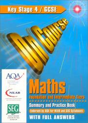 Front cover of On Course for Gcse Maths Foundation and Intermediate Tiers With Answers (On Course) by Paul Metcalf