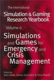 Front cover of INTERNATIONAL SIMULATION & GAMING YEARBOOK 6 by Rolfe & Powell