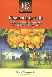 Front cover of Financing Growth by Institute of Directors.
