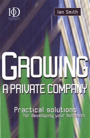Cover of Growing a Private Company by Ian Smith undifferentiated