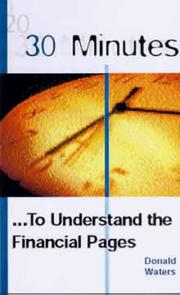 Front cover of 30 Minutes to Understand the Financial Pages (30 Minutes) by C.D.J. Waters