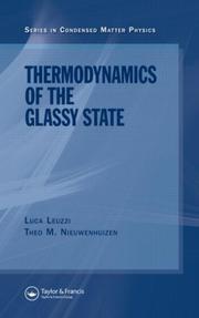Front cover of Thermodynamics of the glassy state by Luca Leuzzi