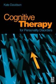 Cover of Cognitive therapy for personality disorders by Kate M. Davidson